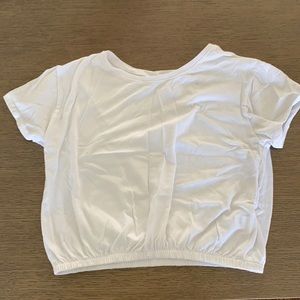 White Cropped Top Size Medium